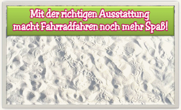 Gute Ausstattung beim Fahrradfahren